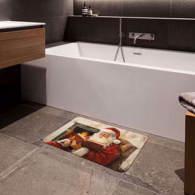 Badematte - Weihnachten - Weihnachtsmann - Winter - Open Fireside — 4