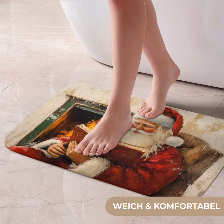 Badematte - Weihnachten - Weihnachtsmann - Winter - Open Fireside — 5