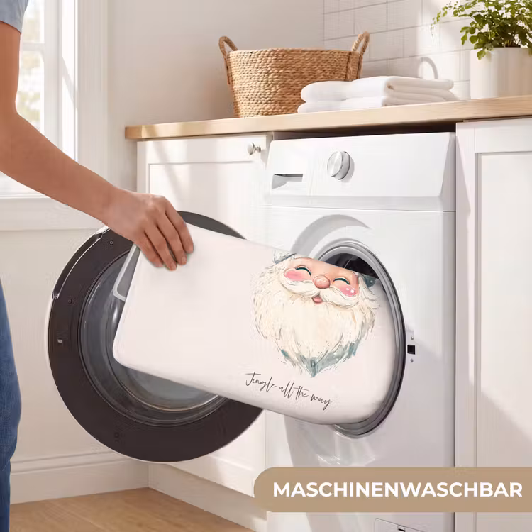 Badematte - Weihnachtsmann - Weihnachten - Zitat - Beige — 7