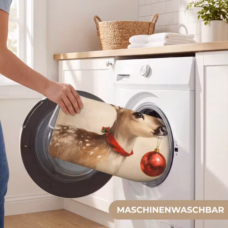 Badematte - Weihnachten - Hirsch - Geweih - Weihnachtskugel - Rentier — 7