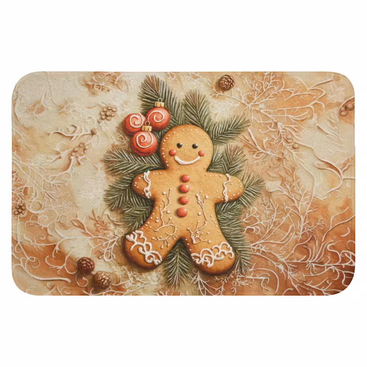 Badematte - Weihnachten - Plätzchen - Puppe - Spekulatius — 1