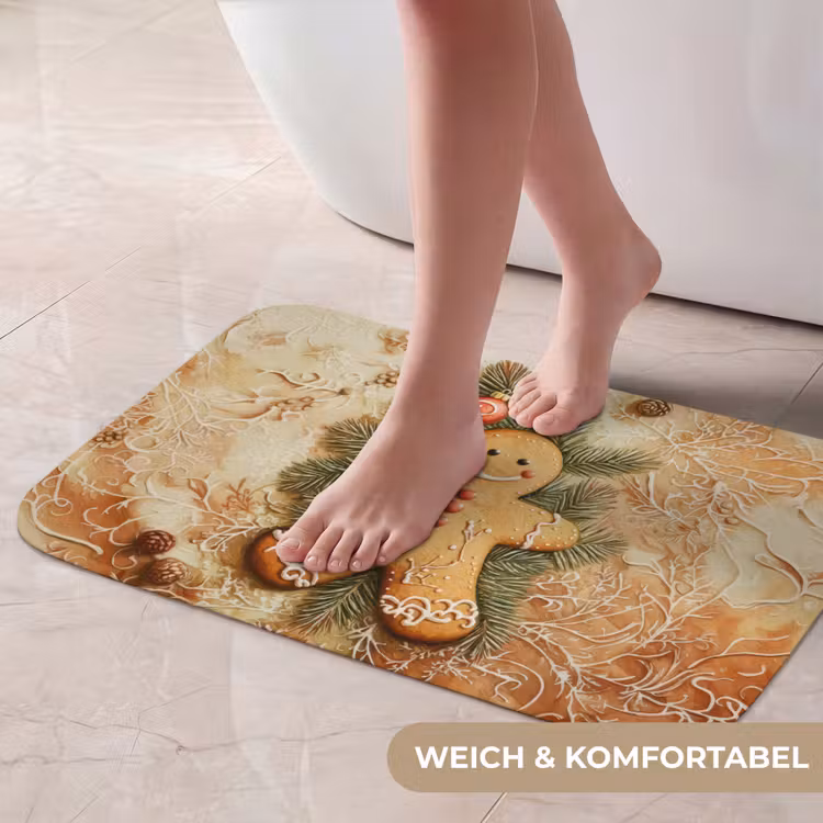 Badematte - Weihnachten - Plätzchen - Puppe - Spekulatius — 5