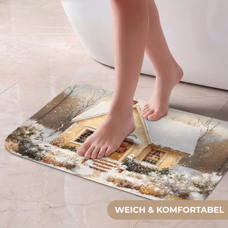 Badematte - Weihnachten - Zuhause - Winter - Schnee — 5