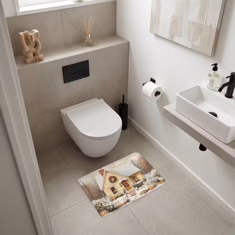 Badematte - Weihnachten - Zuhause - Winter - Schnee — 6