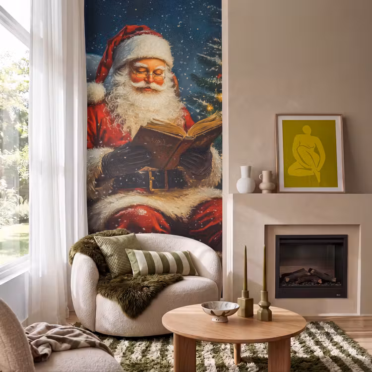 Tapete - Weihnachtsmann - Weihnachten - Winter - Weihnachtsbaum — 1