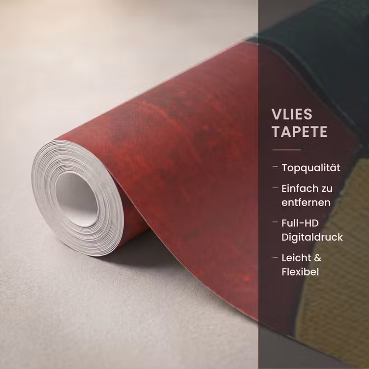 Tapete - Abstrakt - Weihnachten - Gold - Rot - Grün — 3