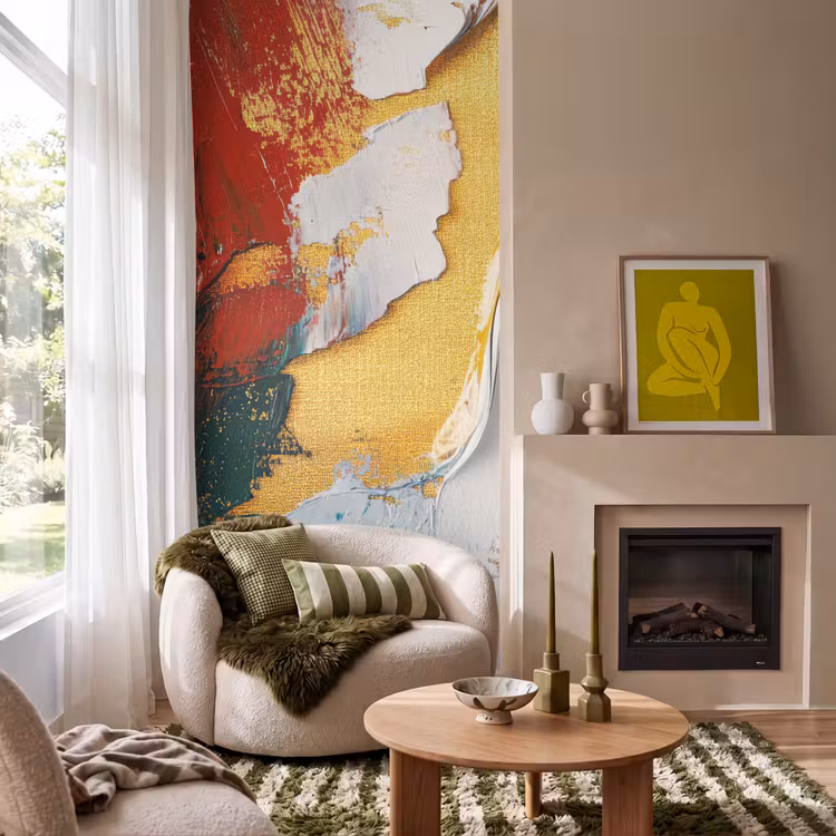 Tapete - Modern - Weihnachten - Abstrakt - Gold — 1