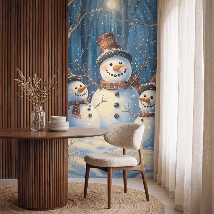 Tapete - Schneemann - Schnee - Winter - Wald — 4