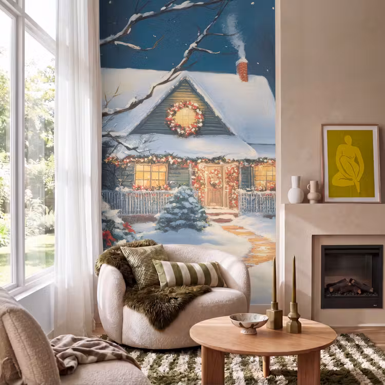 Tapete - Weihnachten - Weihnachtsbaum - Winter - Zuhause - Schnee — 1