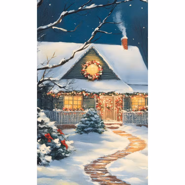 Tapete - Weihnachten - Weihnachtsbaum - Winter - Zuhause - Schnee — 2