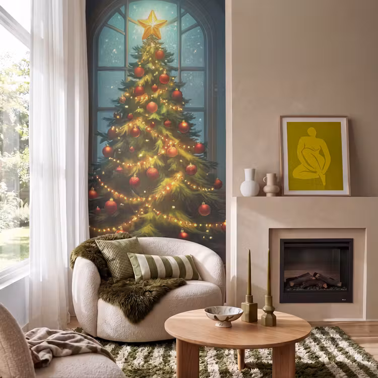 Tapete - Weihnachtsbaum - Geschenk - Winter — 1