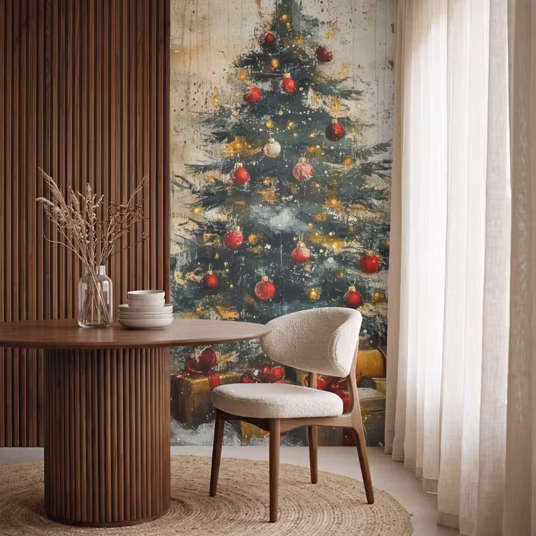 Tapete - Weihnachtsbaum - Vintage - Weihnachten - Geschenk — 4
