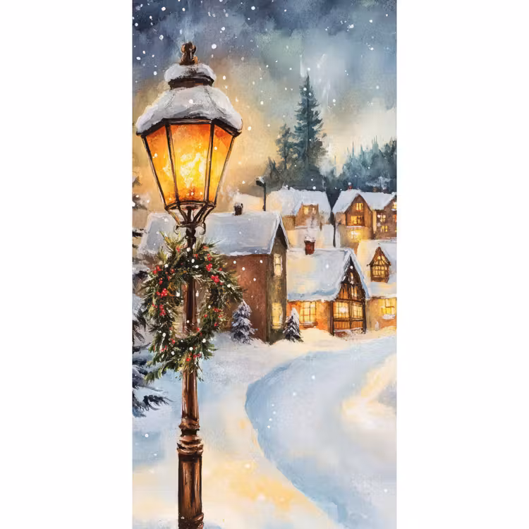 Tapete - Weihnachtsdorf - Häuser - Schnee - Weihnachten — 2
