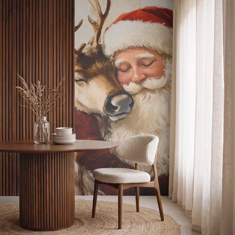 Tapete - Weihnachtsmann - Rentier - Weihnachten — 4
