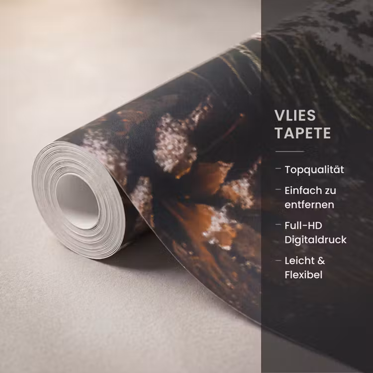 Tapete - Schnee - Holzoptik - Zitat - Let it snow — 3