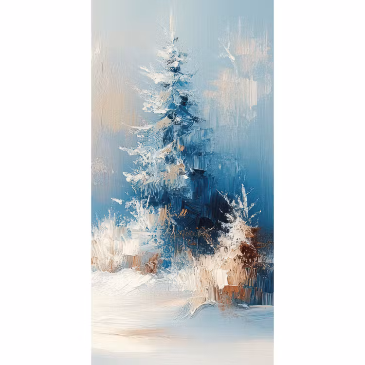 Tapete - Wald – Winter – Natur – Abstrakt – Schnee — 2