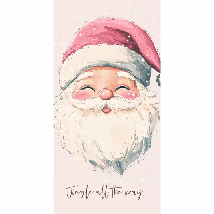 Tapete - Weihnachtsmann - Weihnachten - Zitat - Beige — 2