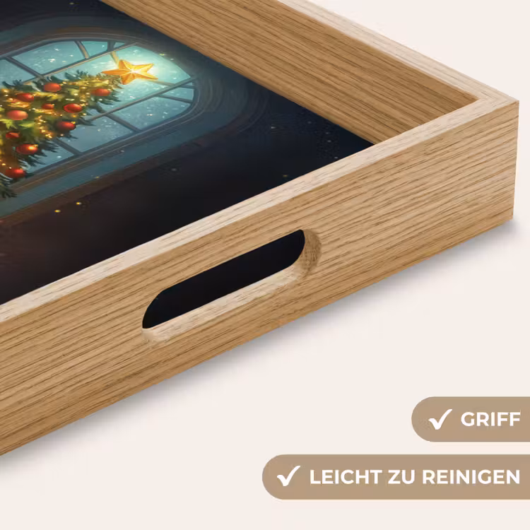 Tablett - Weihnachtsbaum - Geschenk - Winter — 5