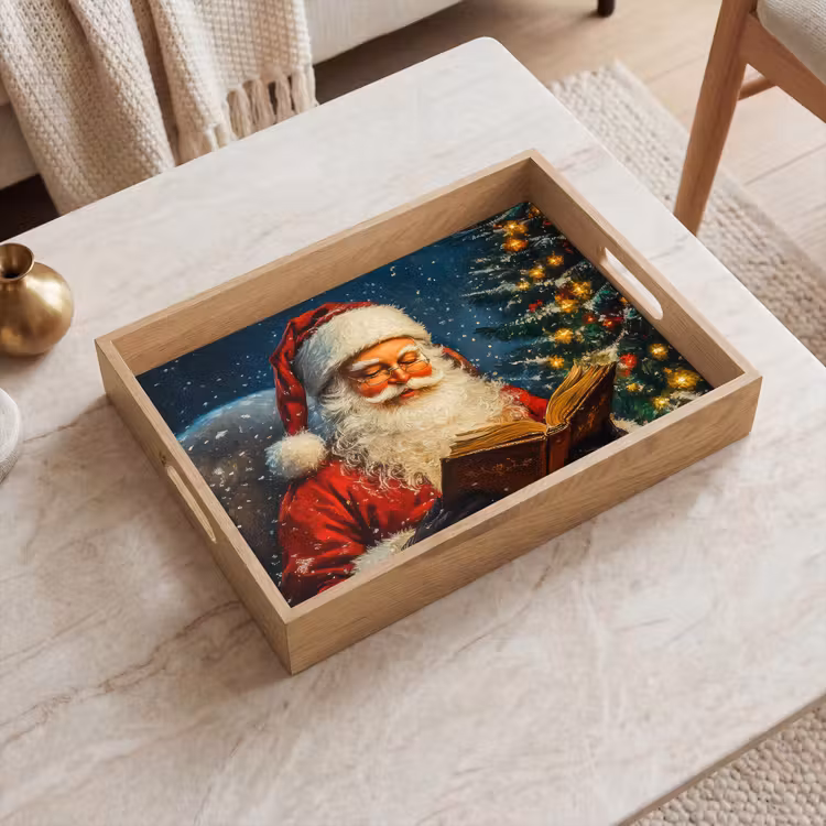 Tablett - Weihnachtsmann - Weihnachten - Winter - Weihnachtsbaum — 2