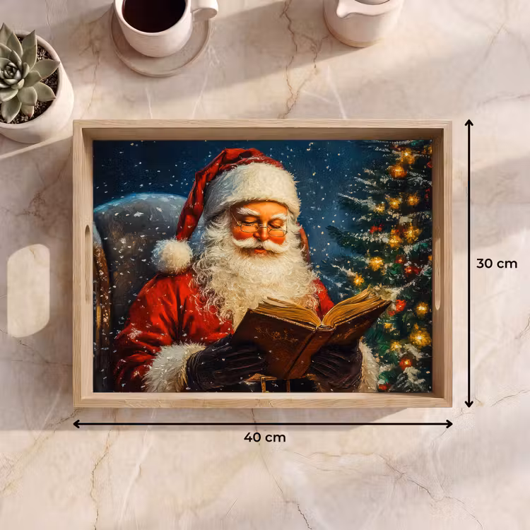 Tablett - Weihnachtsmann - Weihnachten - Winter - Weihnachtsbaum — 9