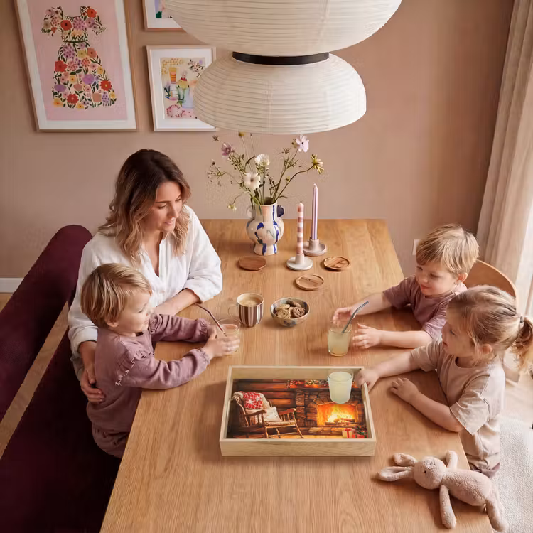 Tablett - Winter - Weihnachten - Zuhause - Kamin — 7