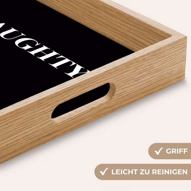Tablett - Weihnachten - Schwarz - Weiß - Zitat - Lustig — 5