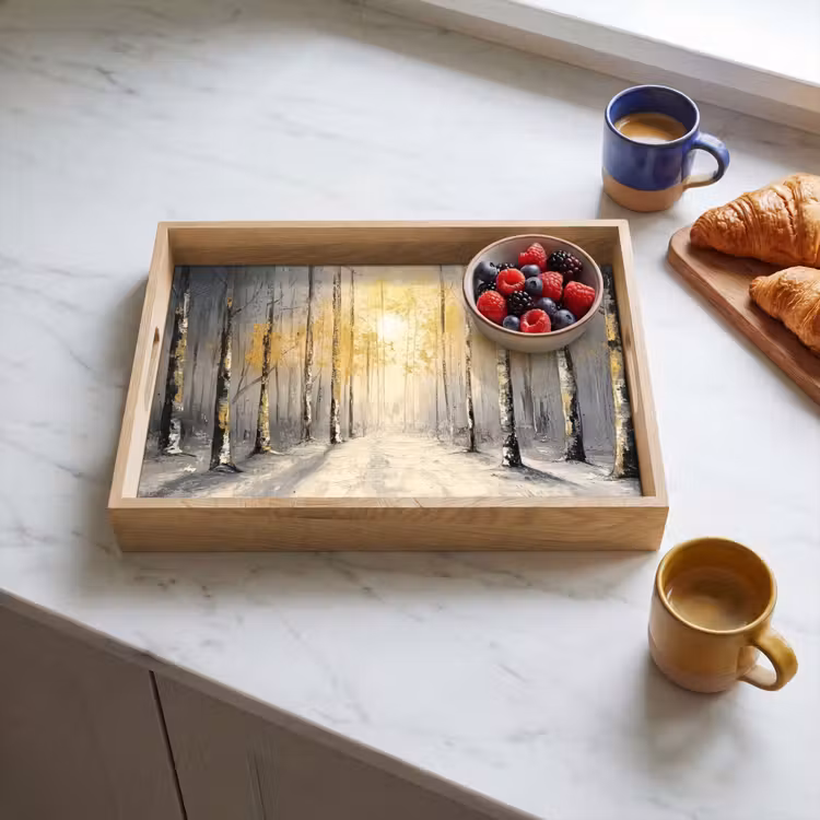 Tablett - Winter - Abstrakt - Schnee - Natur - Sonne — 4