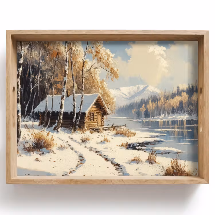 Tablett - Winter - Schnee - Zuhause - Natur — 1