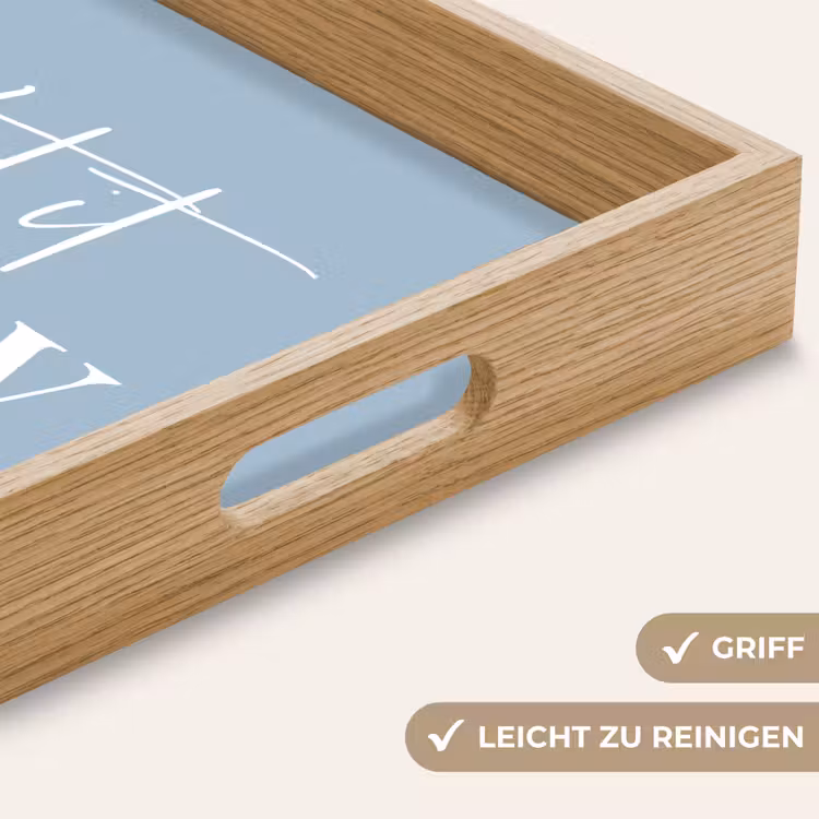 Tablett - Schnee - Winter - Blau - Lass es schneien — 5