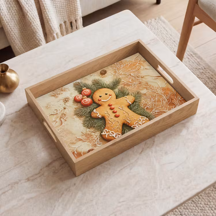 Tablett - Weihnachten - Plätzchen - Puppe - Spekulatius — 2