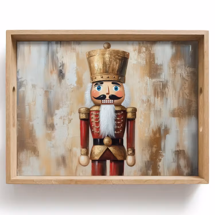 Tablett - Weihnachten - Puppe - Abstrakt — 1