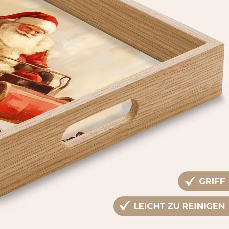 Tablett - Weihnachten - Schlitten - Weihnachtsmann — 5