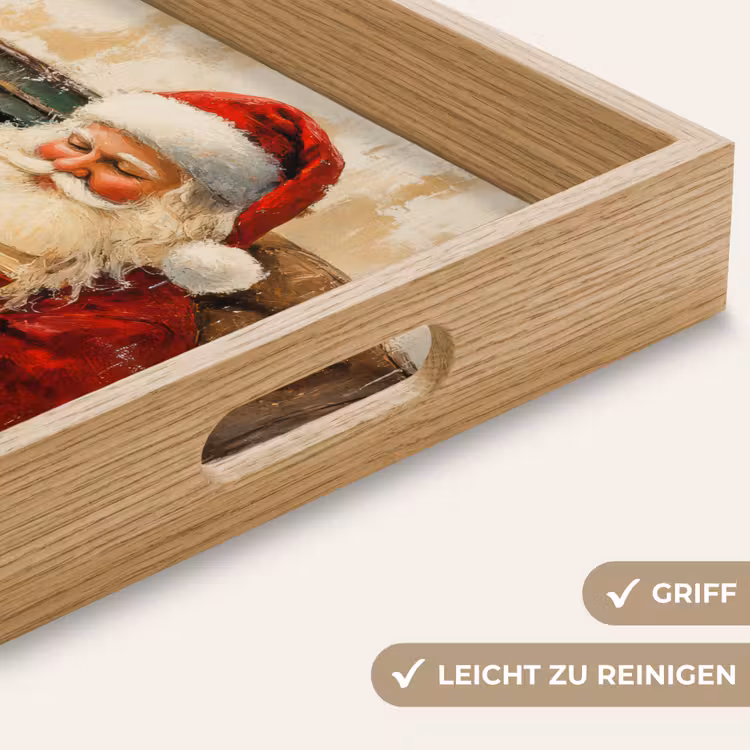 Tablett - Weihnachten - Weihnachtsmann - Winter - Open Fireside — 5