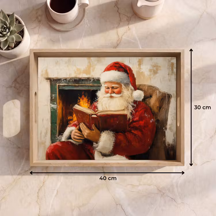 Tablett - Weihnachten - Weihnachtsmann - Winter - Open Fireside — 9