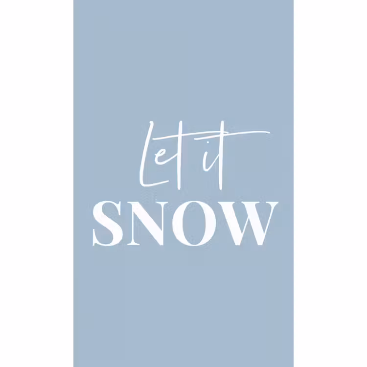 Tapete - Schnee - Winter - Blau - Lass es schneien — 2