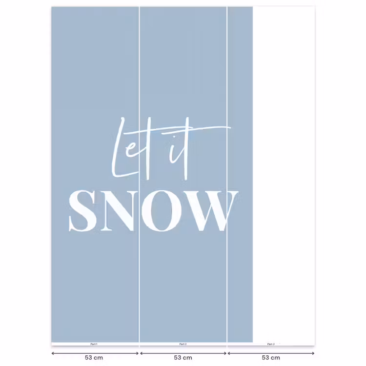 Tapete - Schnee - Winter - Blau - Lass es schneien — 6
