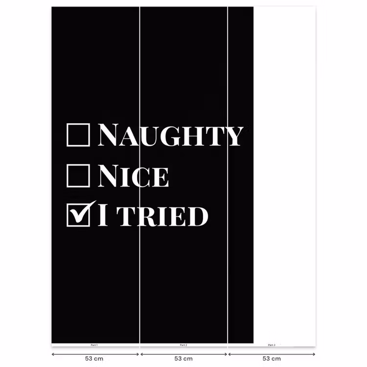 Tapete - Weihnachten - Schwarz - Weiß - Zitat - Lustig — 6