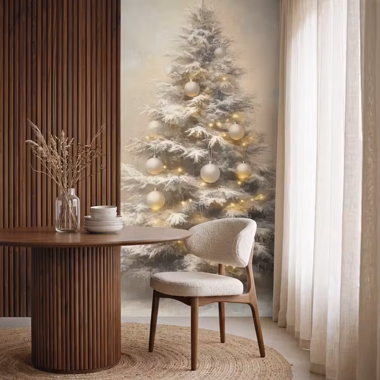 Tapete - Weihnachten - Weihnachtsbaum - Schnee - Kunst — 4