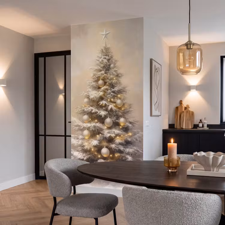 Tapete - Weihnachten - Weihnachtsbaum - Schnee - Kunst — 5