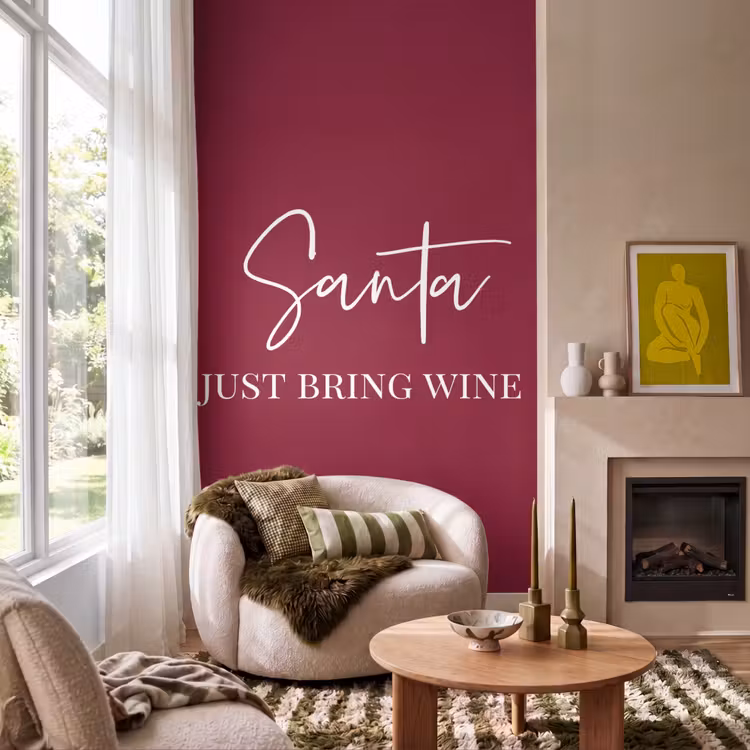 Tapete - Weihnachtsmann - Wein - Rot - Weihnachten - Weihnachtsmann — 1