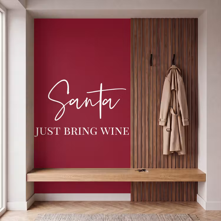 Tapete - Weihnachtsmann - Wein - Rot - Weihnachten - Weihnachtsmann — 5