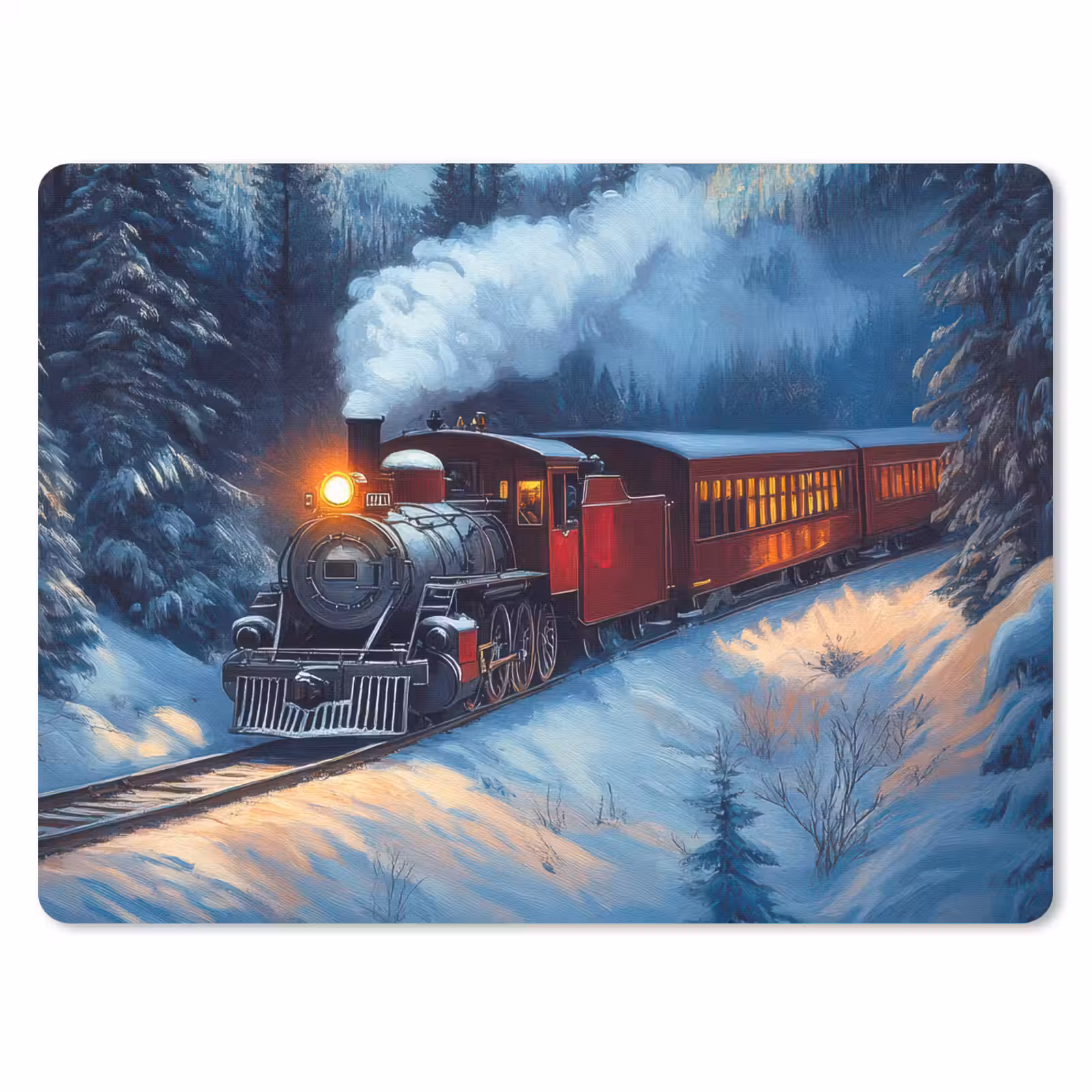 Mauspad - Zug - Weihnachten - Schnee - Weihnachtszug — 1