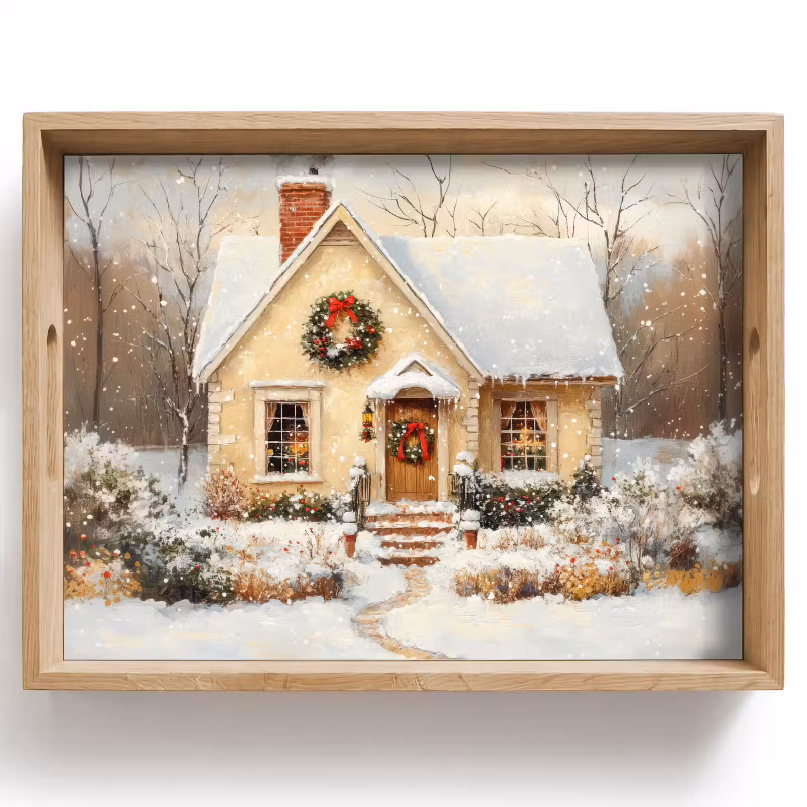 Tablett - Weihnachten - Zuhause - Winter - Schnee — 1
