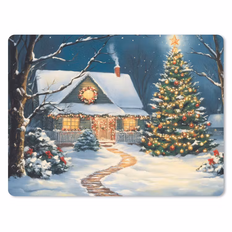 Mauspad - Weihnachten - Weihnachtsbaum - Winter - Zuhause - Schnee — 1