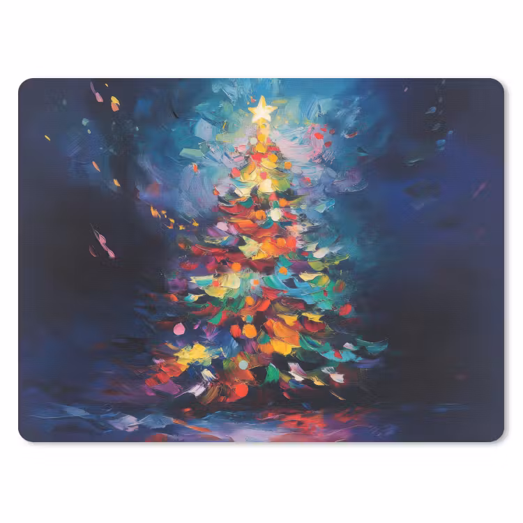 Mauspad - Weihnachtsbaum - Weihnachten - Abstrakt - Farbenfroh — 1
