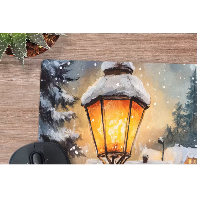Mauspad - Weihnachtsdorf - Häuser - Schnee - Weihnachten — 4