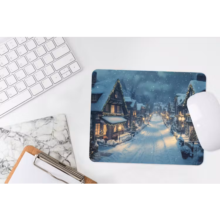 Mauspad - Weihnachtsdorf - Weihnachten - Schnee - Winter — 2