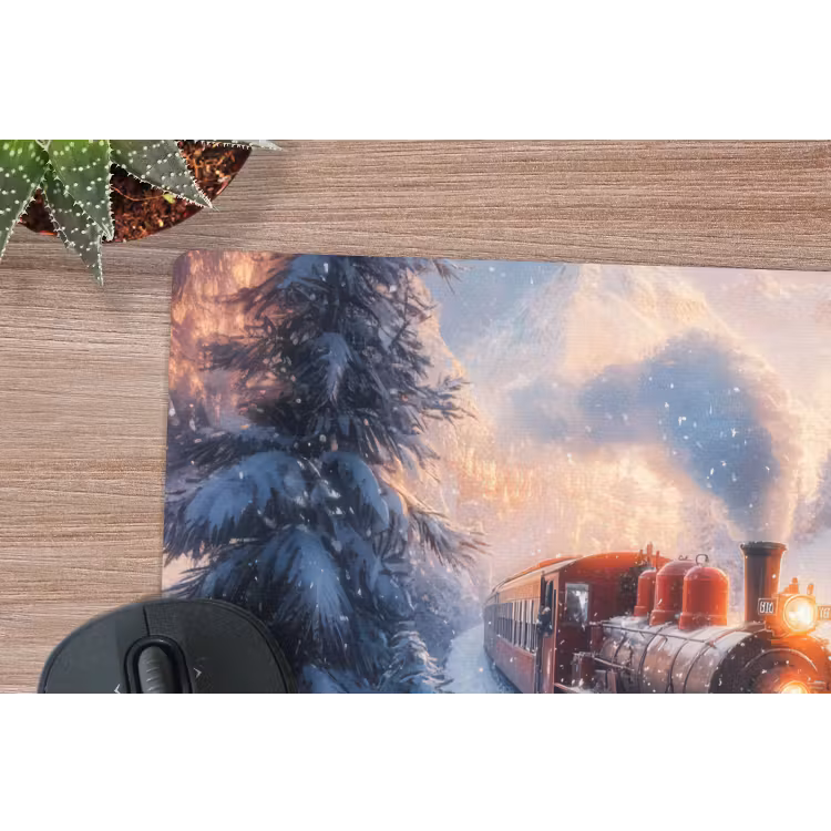 Mauspad - Weihnachtszug - Schnee - Winter - Weihnachten — 4