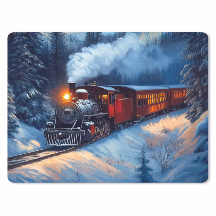 Mauspad - Zug - Weihnachten - Schnee - Weihnachtszug — 1