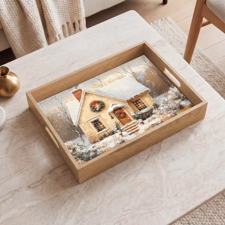 Tablett - Weihnachten - Zuhause - Winter - Schnee — 2